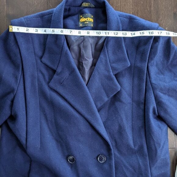 Vintage Navy wool double breasted coat - Picture 12 of 16